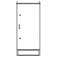 Sfera ShU 1600×800×630 IP54 shkafi